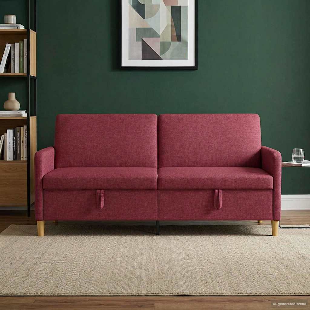 Sofa med opbevaring Vinrød 192 x 78 x 87 cm Polyester