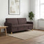 Sofa med opbevaring Mørk Brun 192 x 78 x 87 cm Polyester