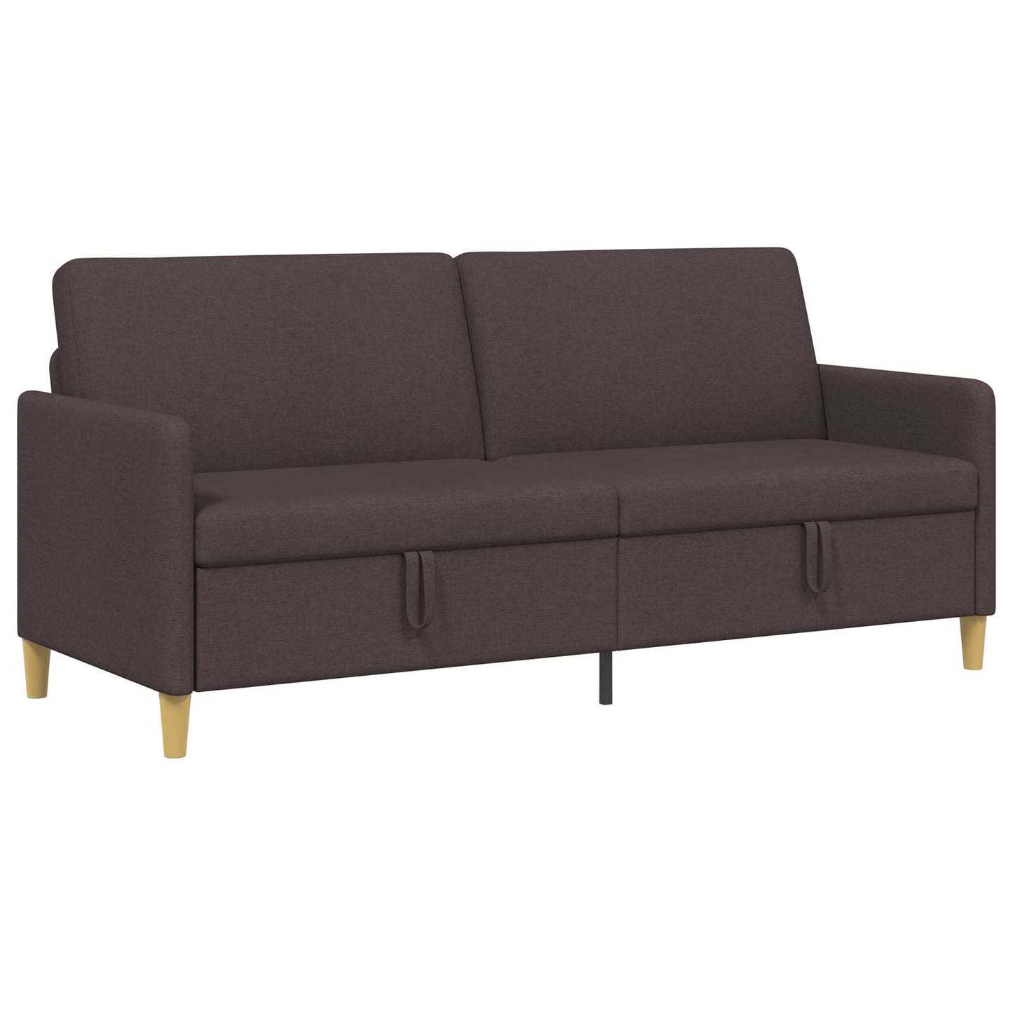 Sofa med opbevaring Mørk Brun 192 x 78 x 87 cm Polyester