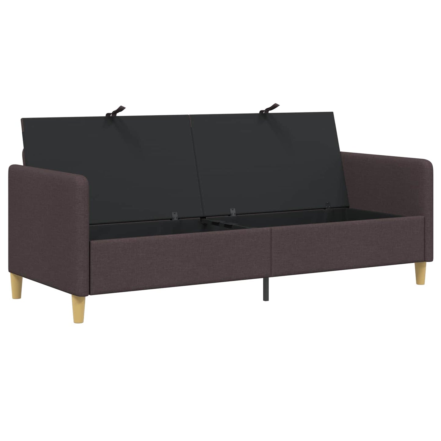 Sofa med opbevaring Mørk Brun 192 x 78 x 87 cm Polyester