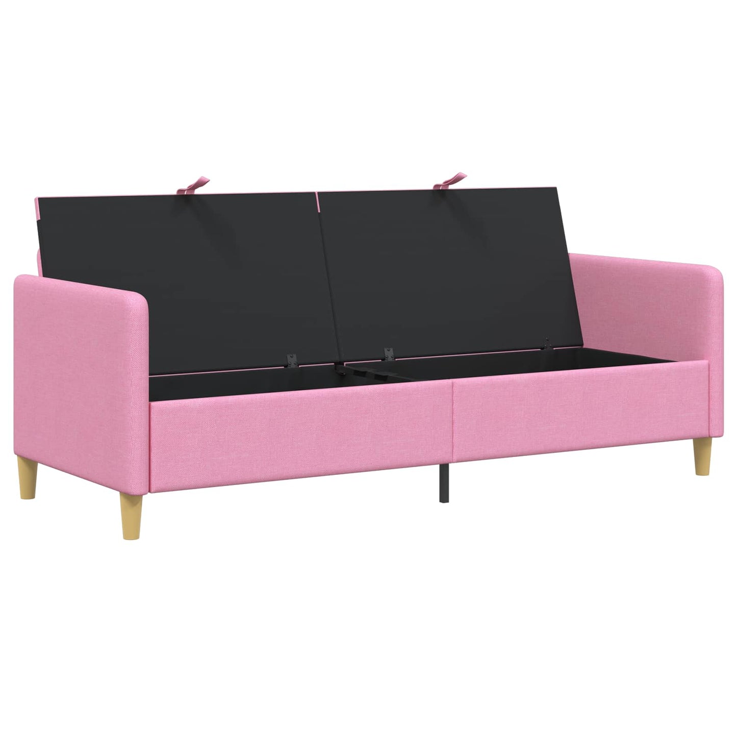 Sofa med opbevaring Lyserød 192 x 78 x 87 cm Polyester