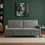 Sofa med opbevaring Mørkegrå 192 x 78 x 87 cm Polyester