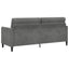 Sofa med opbevaring Mørkegrå 192 x 78 x 87 cm Polyester