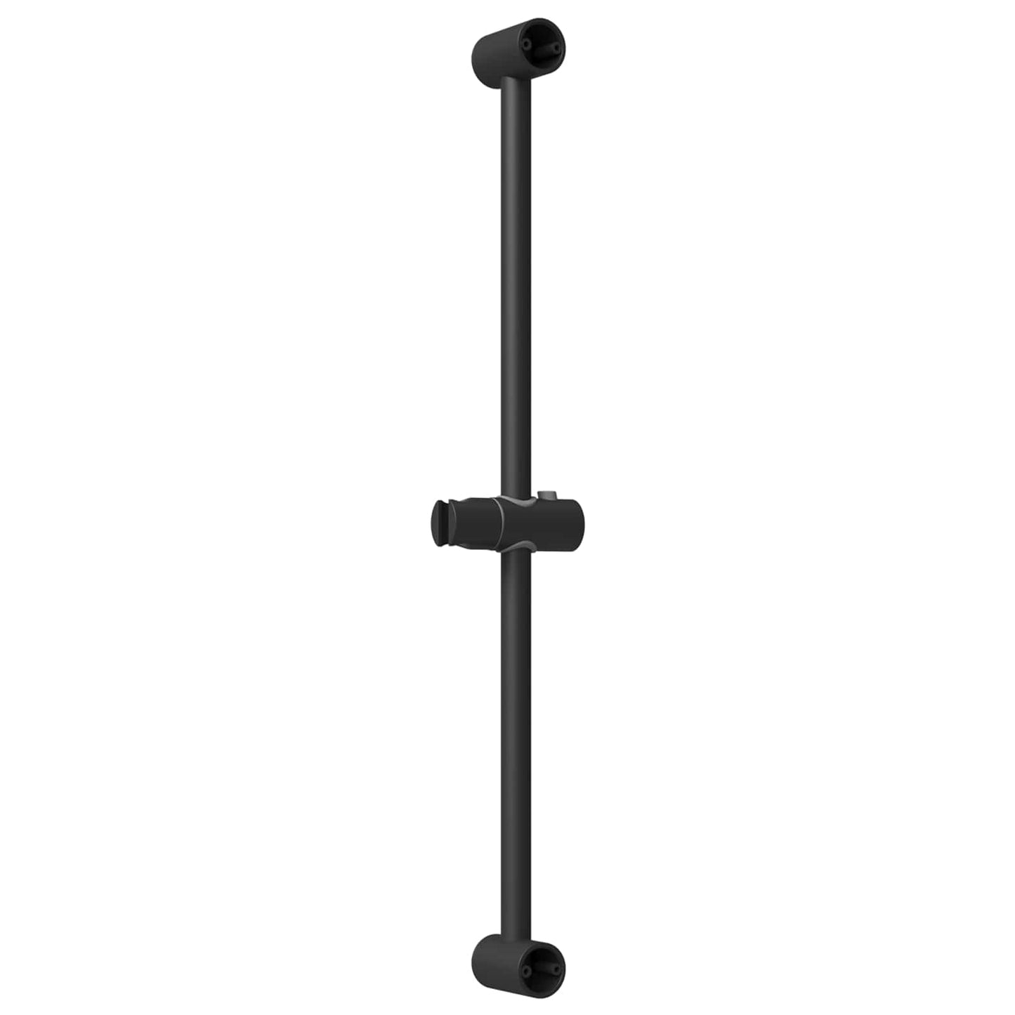 Brusehovedholder Sort 71 cm Rustfrit stål