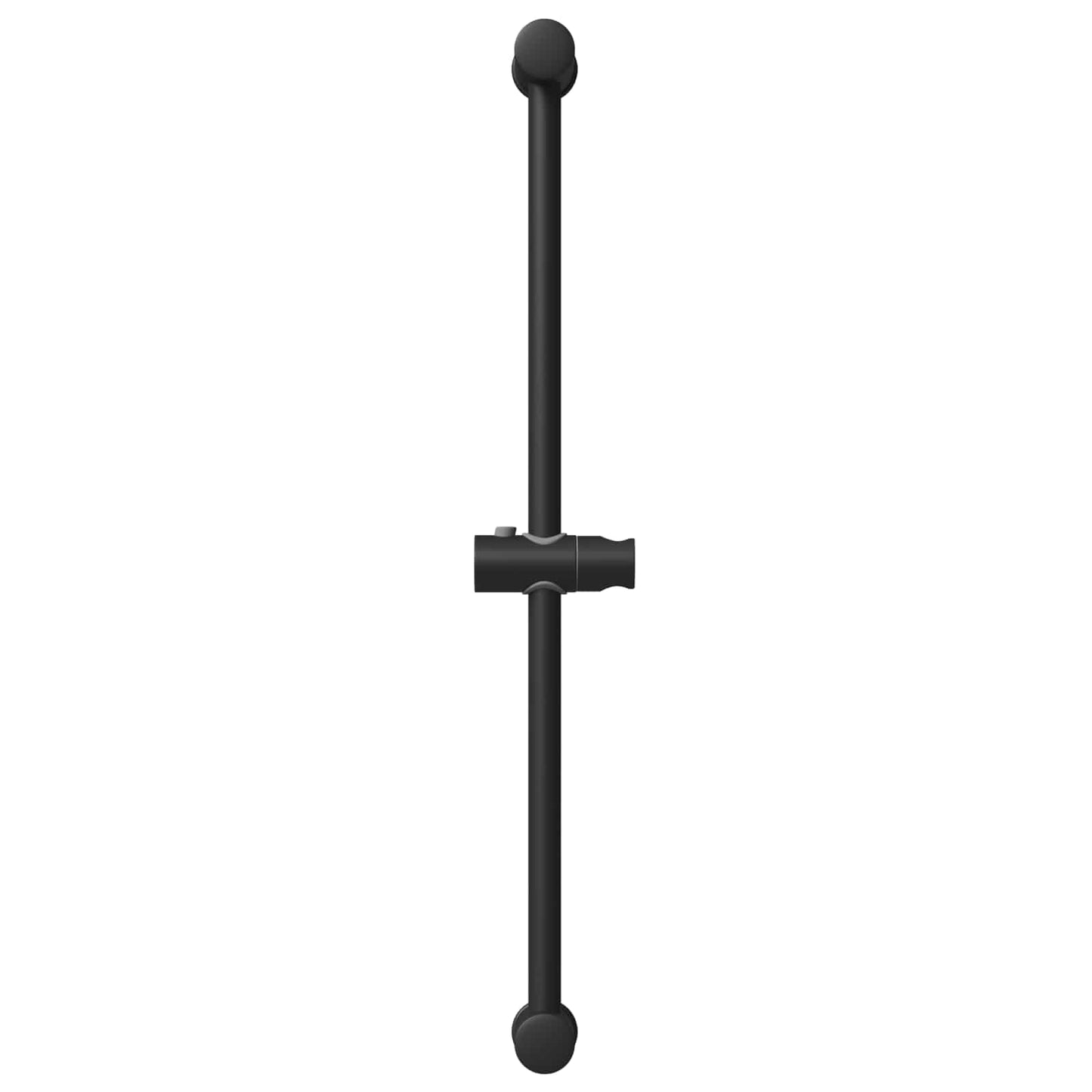 Brusehovedholder Sort 71 cm Rustfrit stål