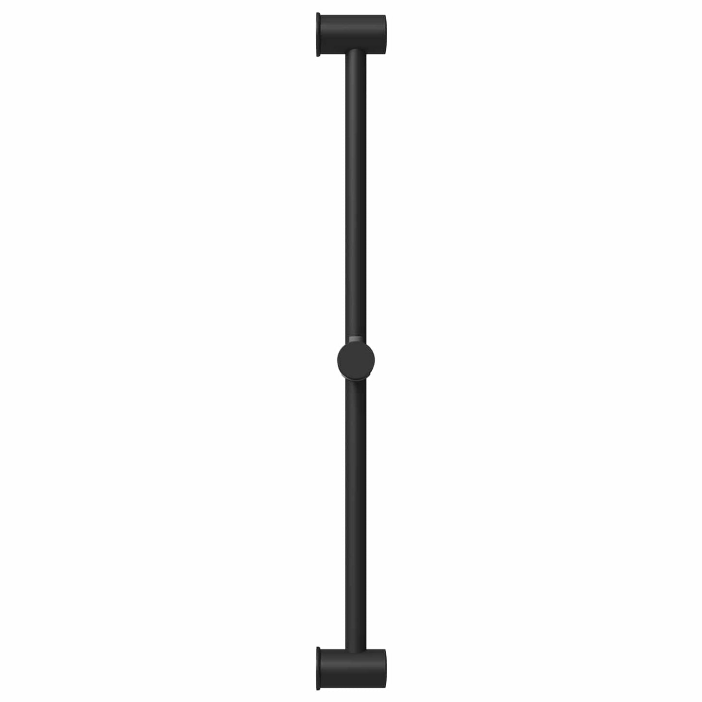 Brusehovedholder Sort 71 cm Rustfrit stål