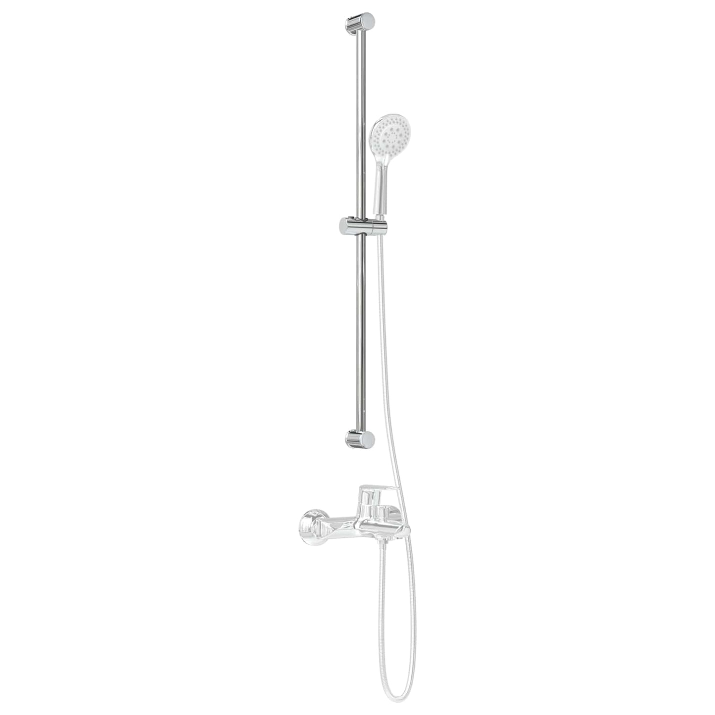 Brusehovedholder Krom 101 cm Rustfrit stål