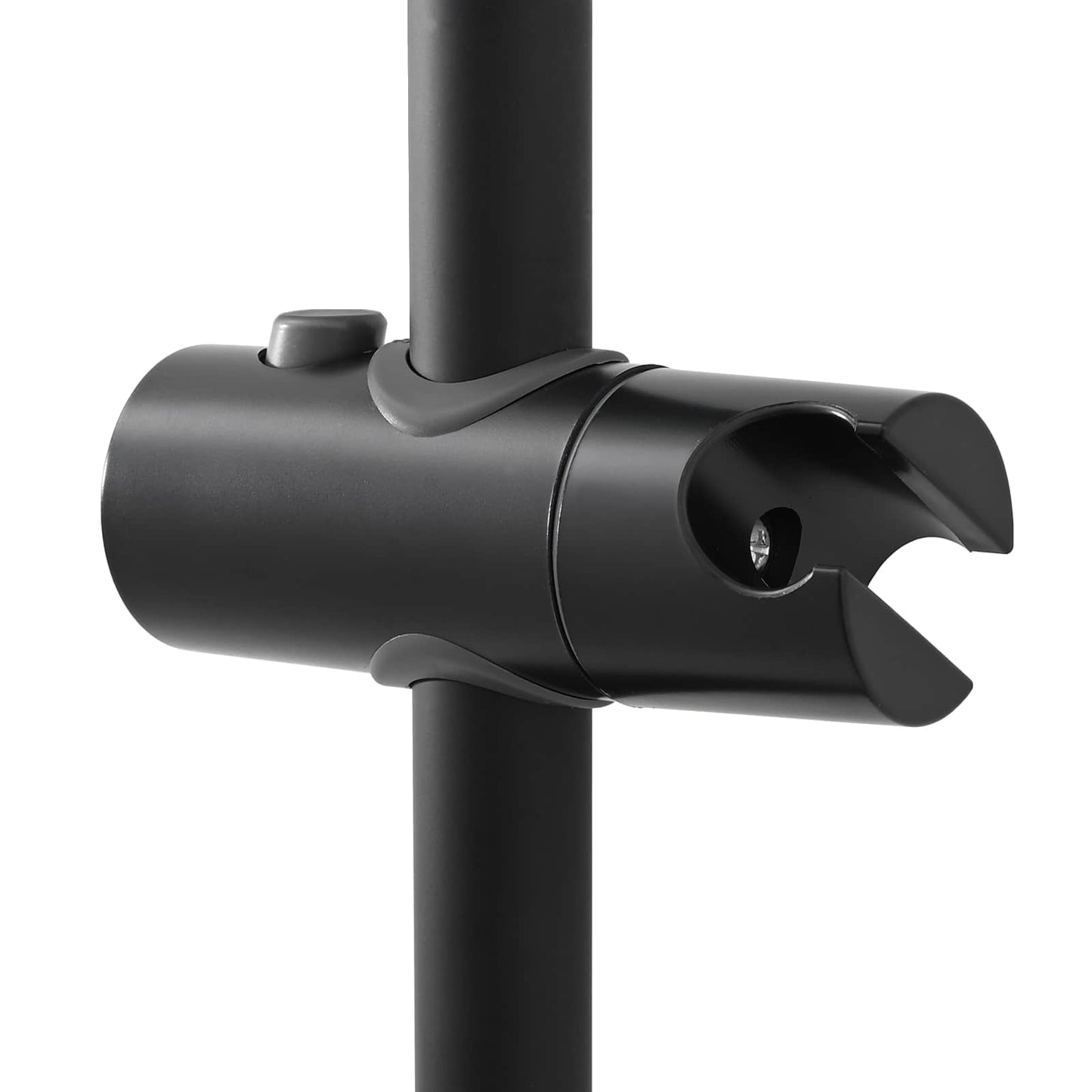 Brusehovedholder Sort 101 cm Rustfrit stål