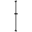 Brusehovedholder Sort 101 cm Rustfrit stål