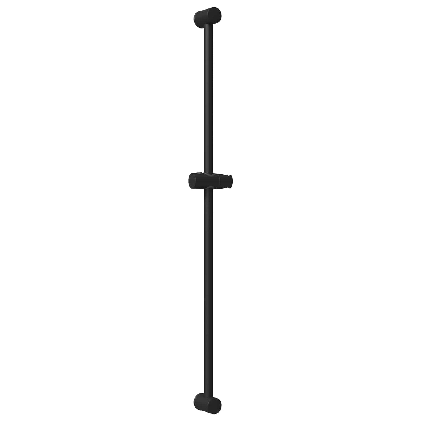 Brusehovedholder Sort 101 cm Rustfrit stål