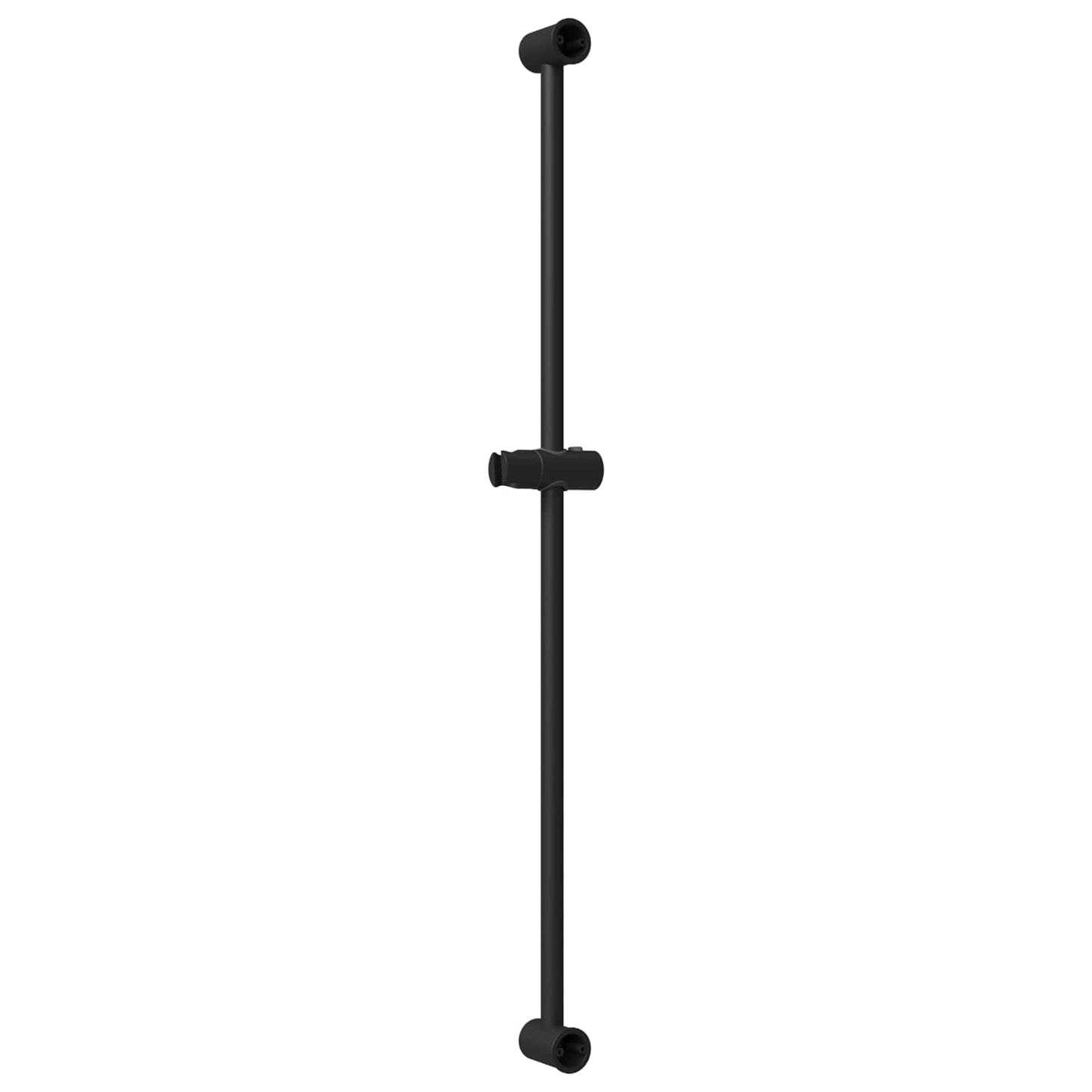Brusehovedholder Sort 101 cm Rustfrit stål