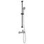 Brusehovedholder Sort 101 cm Rustfrit stål