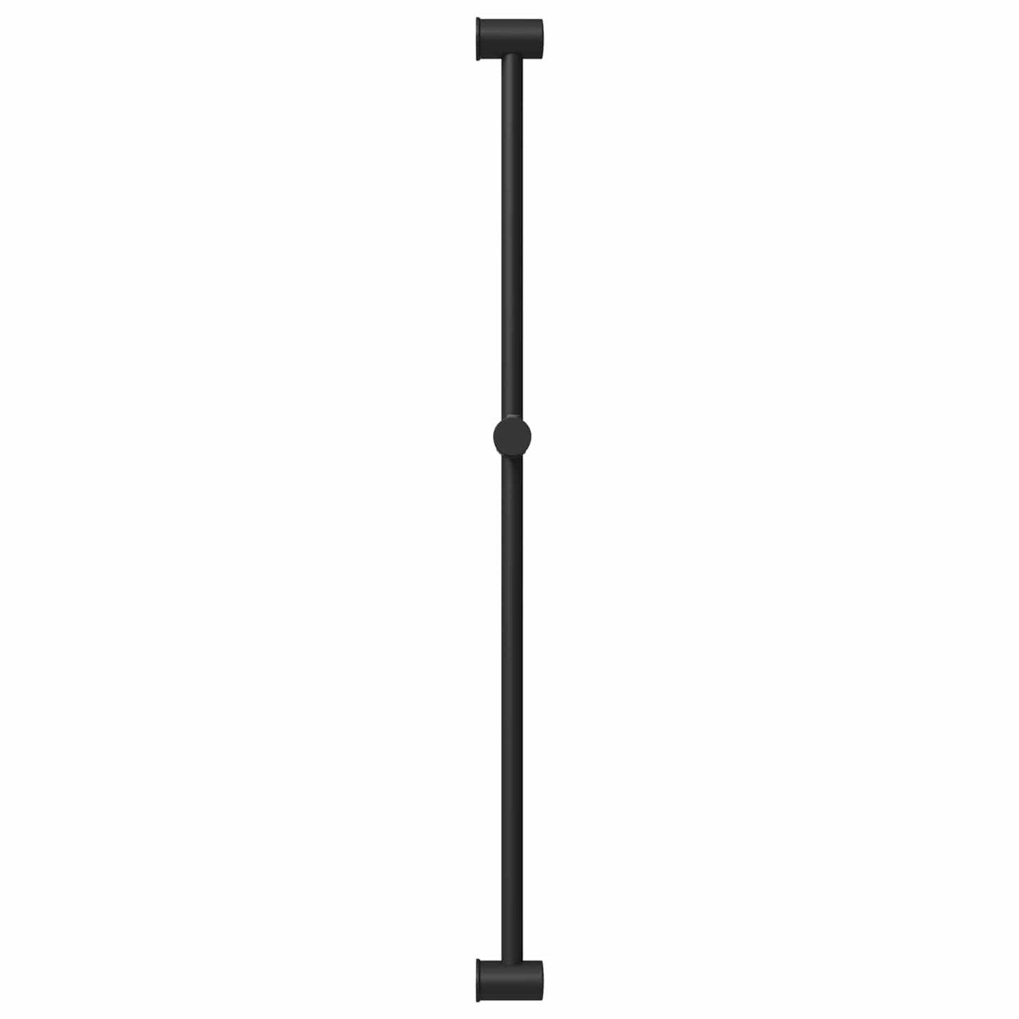 Brusehovedholder Sort 101 cm Rustfrit stål