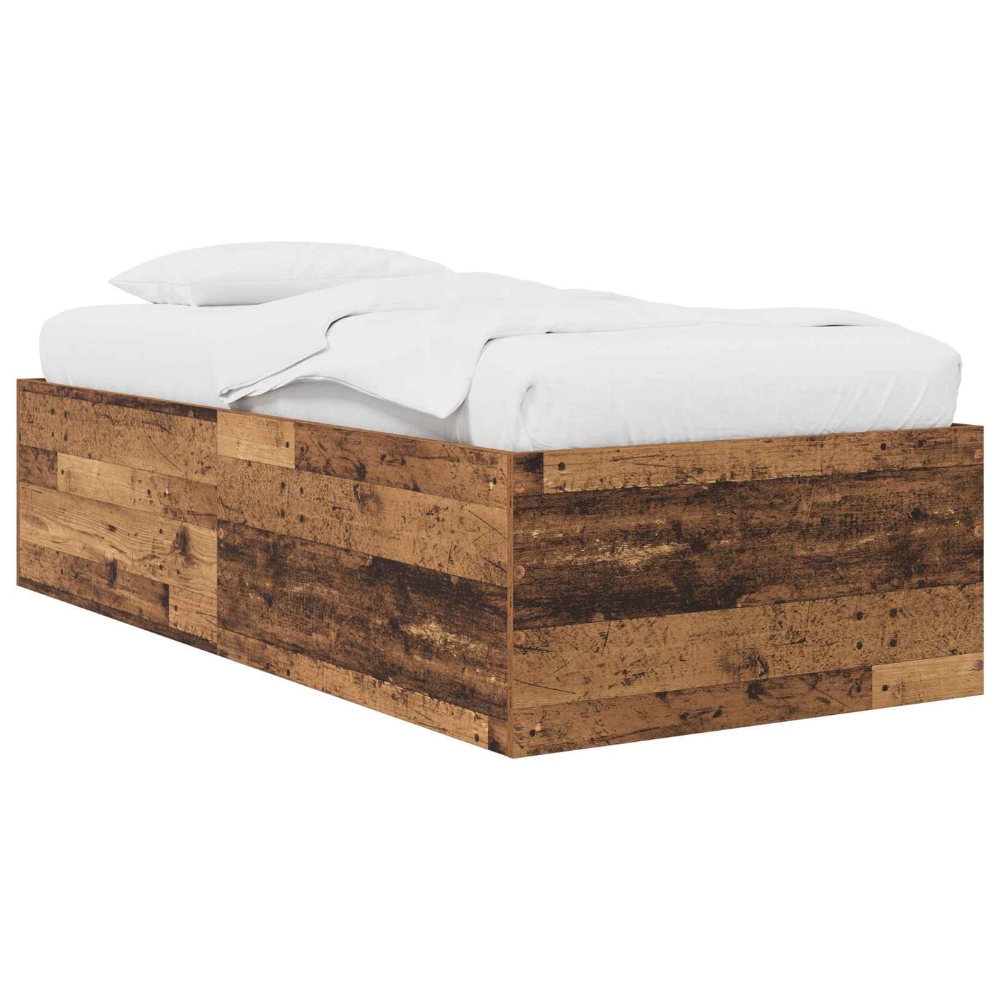 Gulvsengramme Gammelt træ 80 x 200 cm Konstrueret træ