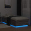 Senge ramme med LED Grå Sonoma 80 x 200 cm Konstrueret træ