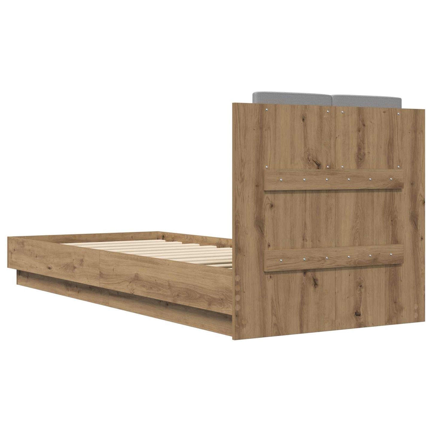 Sengestel med hovedgærde Artisan-eg 80 x 200 cm Konstrueret træ