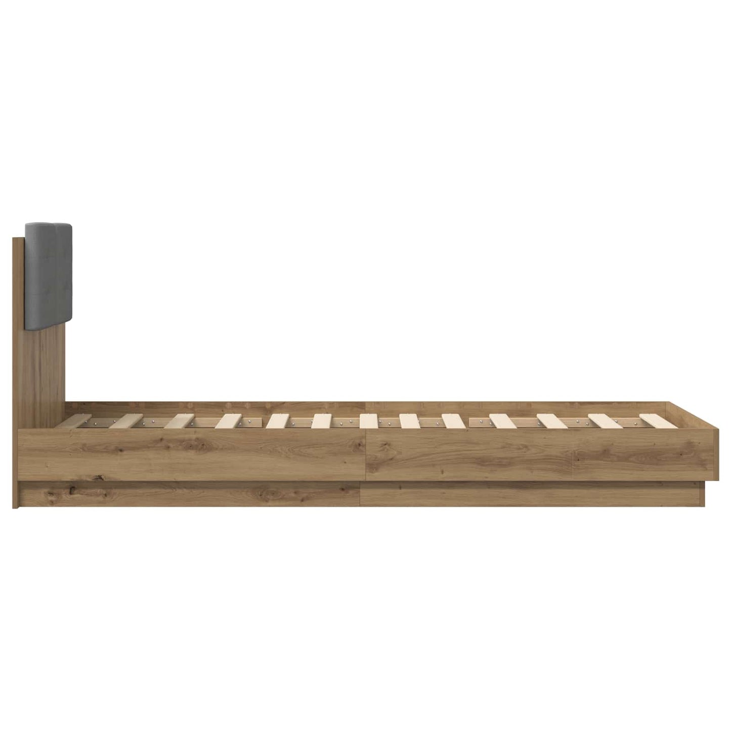 Sengestel med hovedgærde Artisan-eg 80 x 200 cm Konstrueret træ