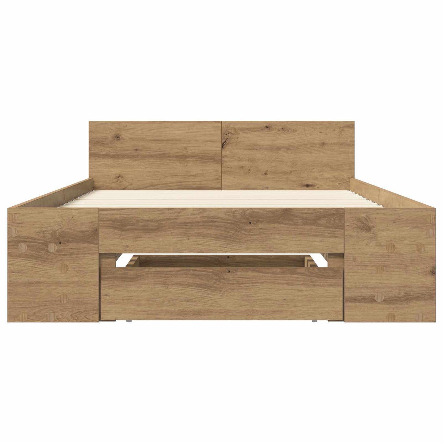 Sengestel med opbevaring Artisan-eg 80 x 200 cm Konstrueret træ