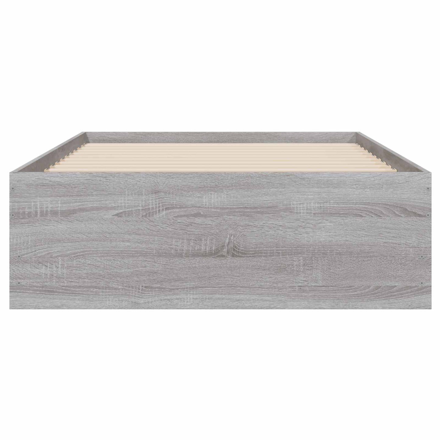 Sengestel med opbevaring Betongrå 80 x 200 cm Konstrueret træ