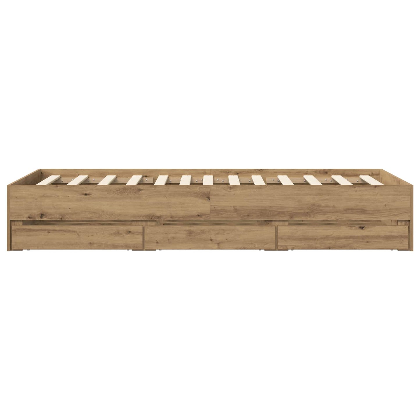 Sengestel med opbevaring Artisan-eg 80 x 200 cm Konstrueret træ