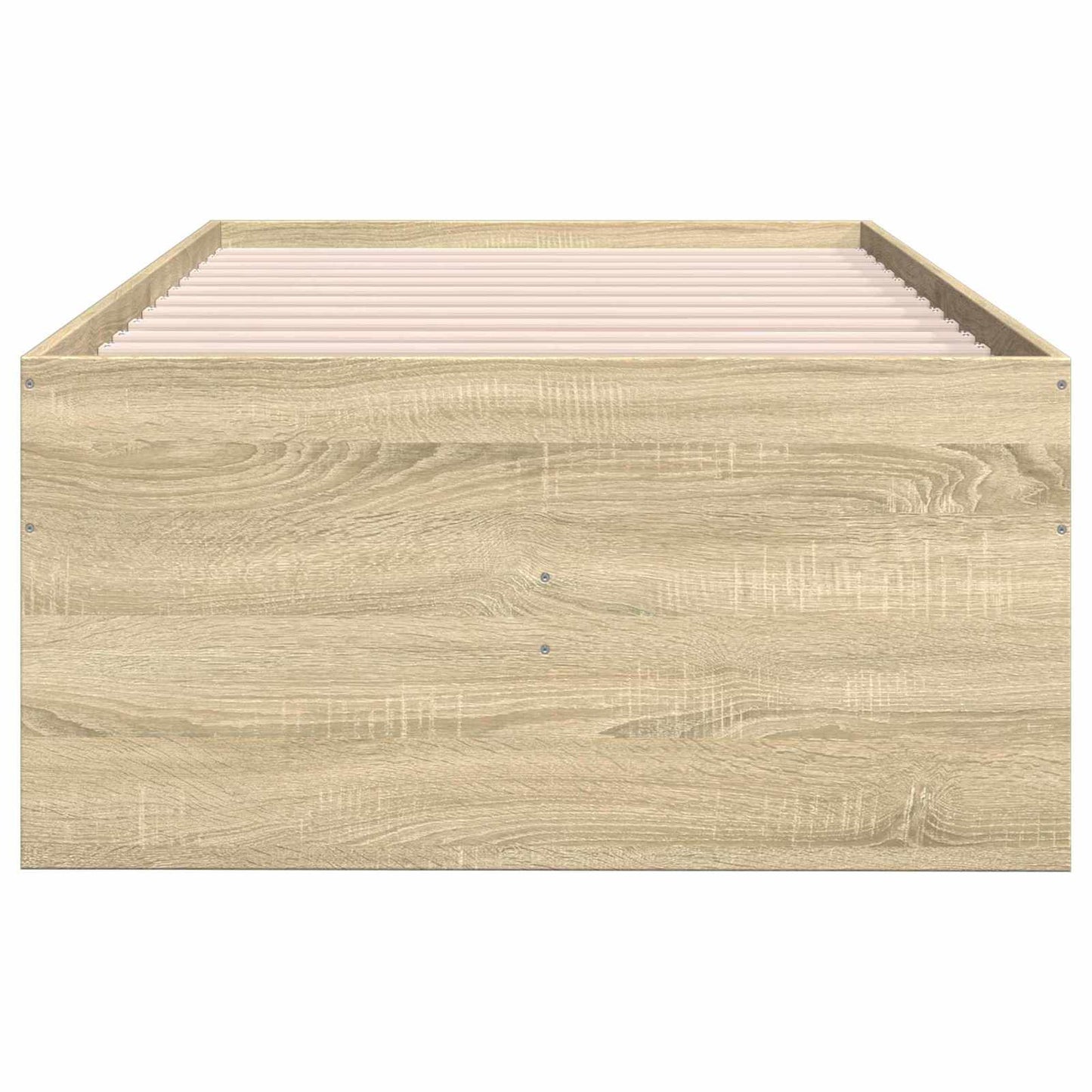 Sengestel med opbevaring Sonoma-eg 80 x 200 cm Konstrueret træ