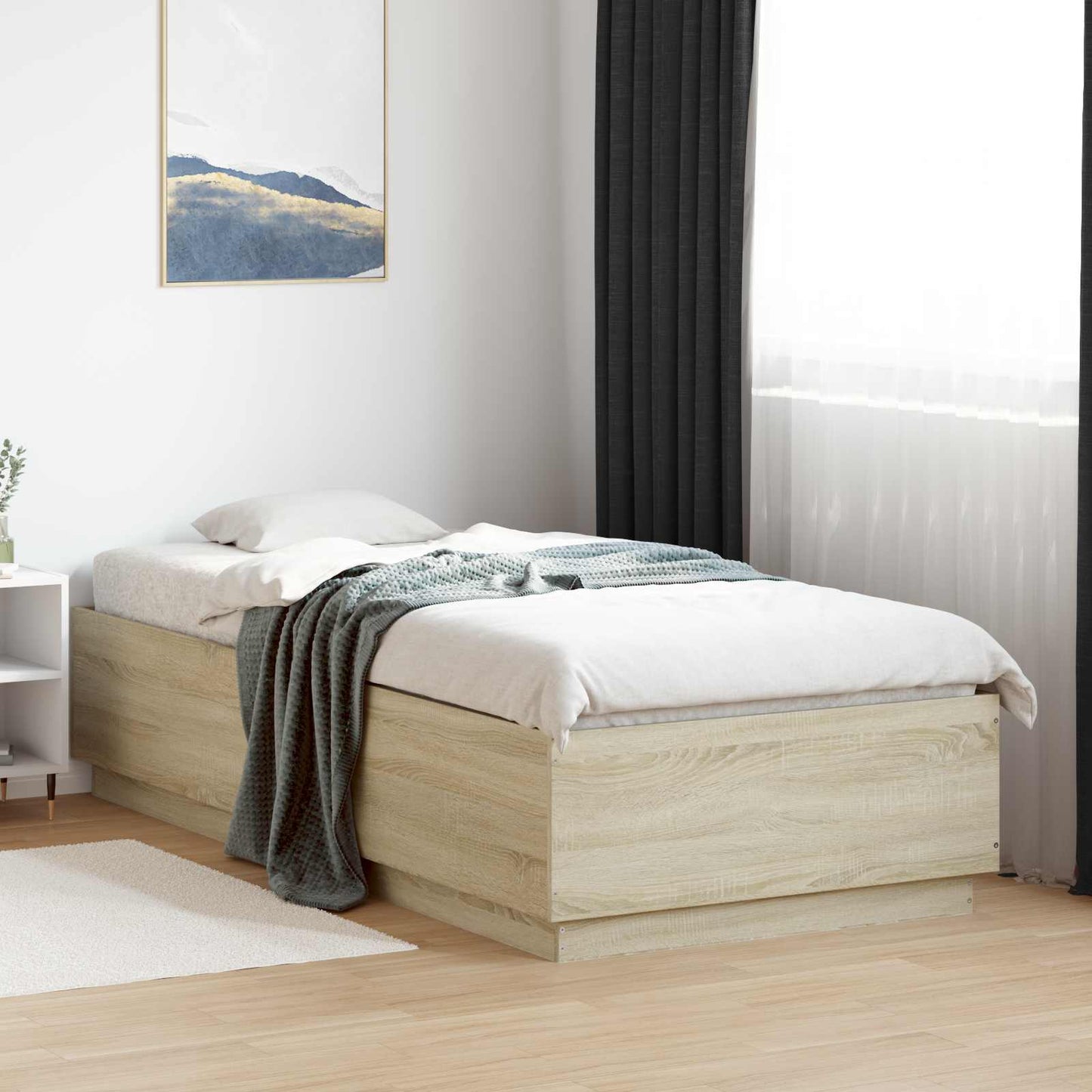 Sengestel Sonoma-eg 80 x 200 cm Konstrueret træ