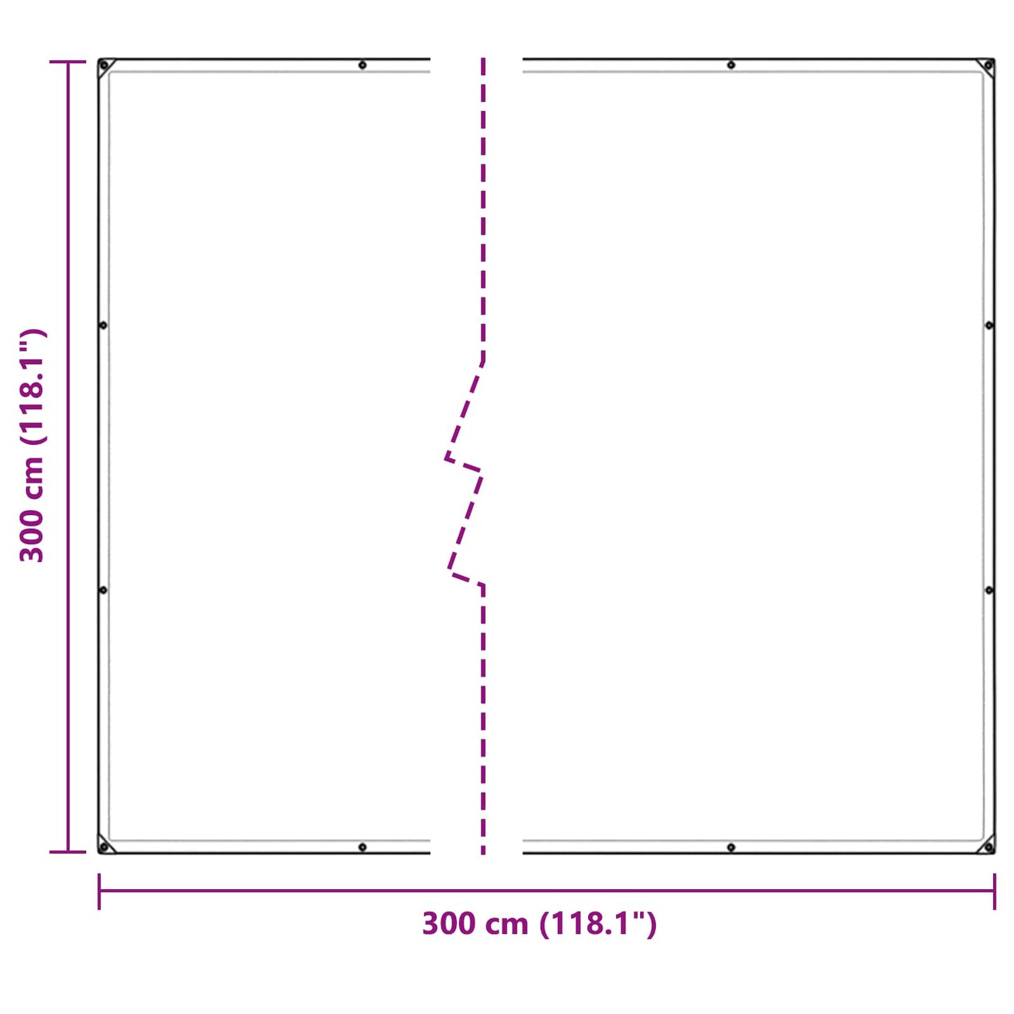 Planteovertræk Transparent 3 x 3 m PVC