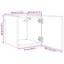 Vægmonteret TV Skab Vægmonteret 4 pcs Sort eg 30,5 x 30 x 30 cm