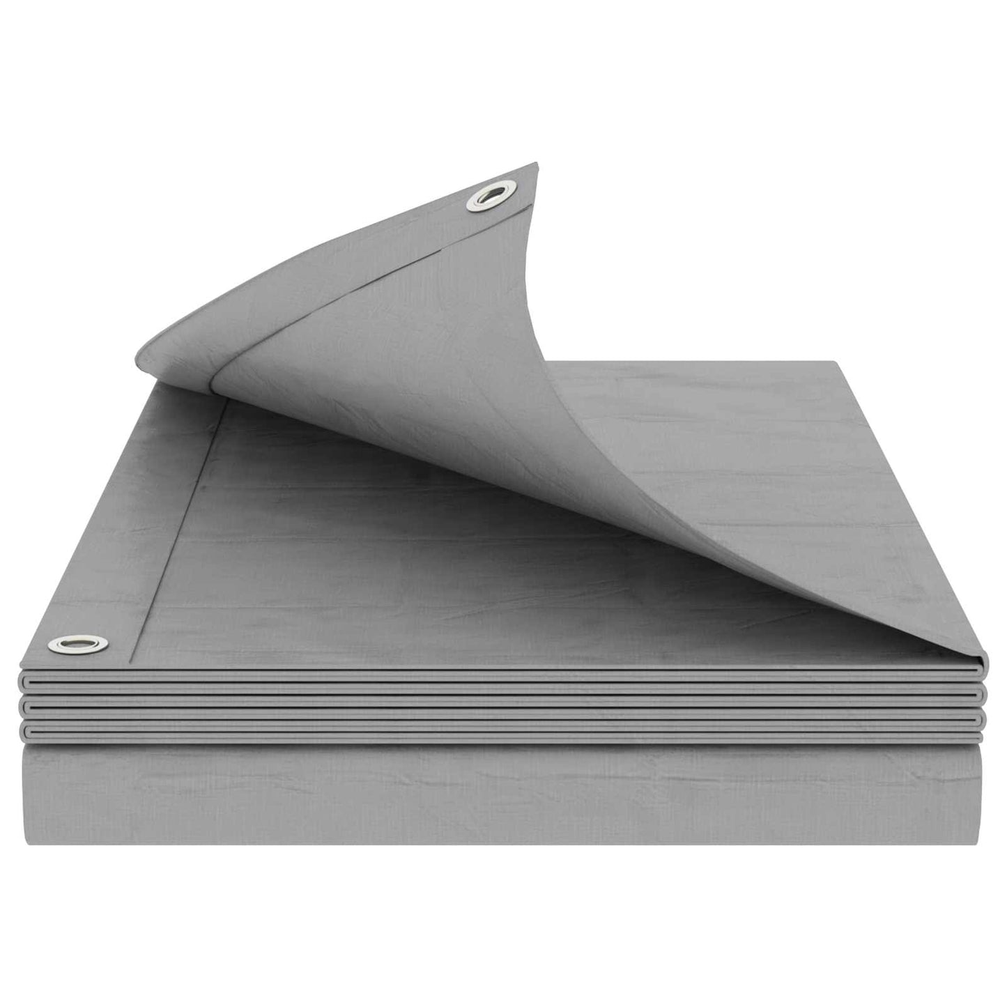 Presenning med øjer Lysegrå 2 x 3 m 90 gsm PE