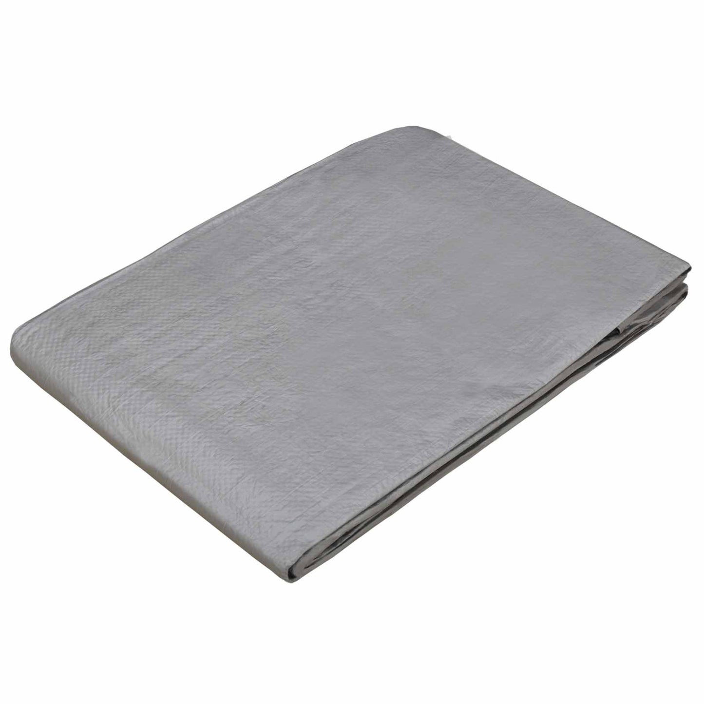 Presenning med øjer Lysegrå 8 x 8 m 90 gsm PE
