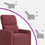 Recliner Vinrød Stof