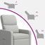 Recliner Skygrå Stof