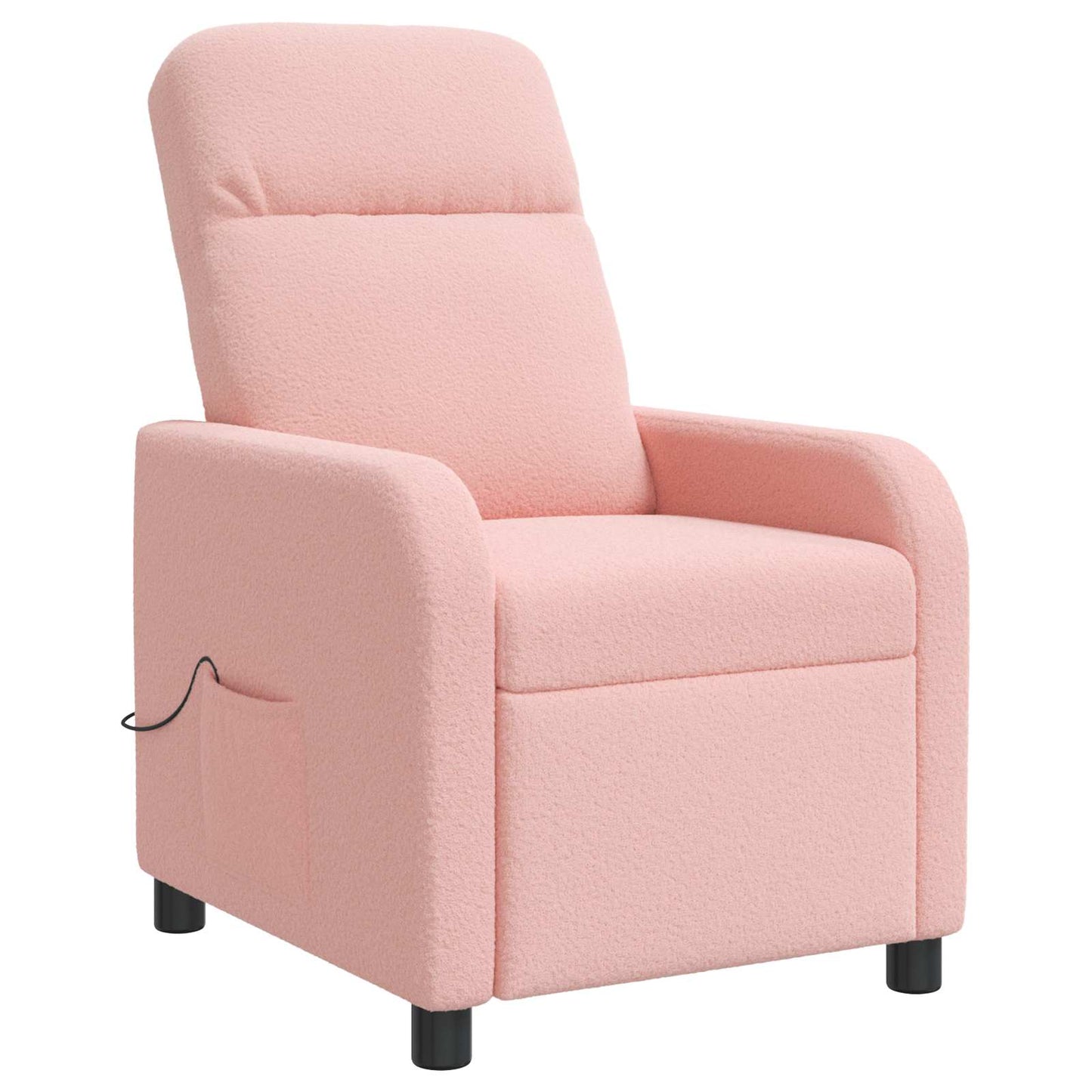Massage Lænestol Lyserød Bouclé
