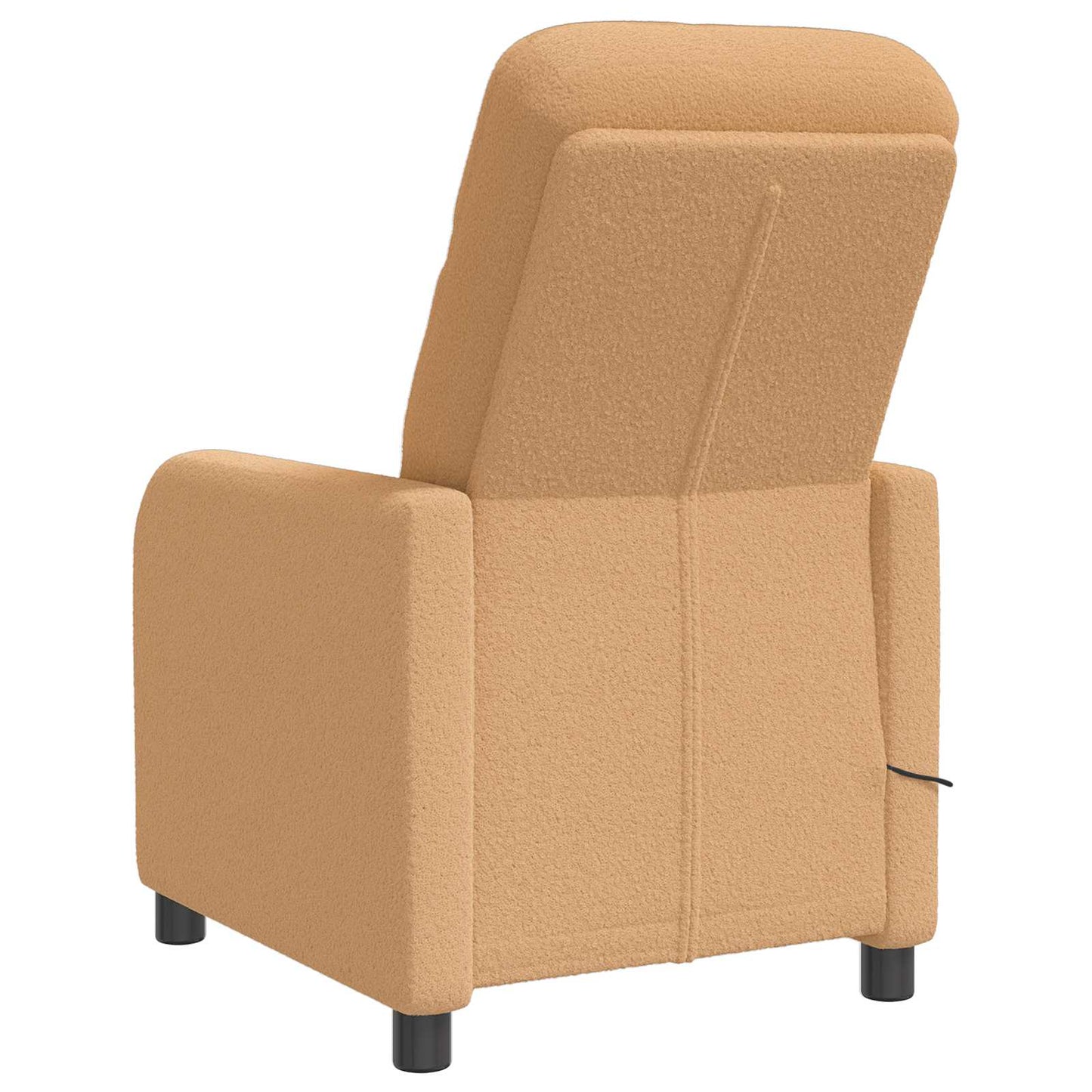Massage Lænestol Beige Bouclé