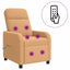 Massage Lænestol Beige Bouclé