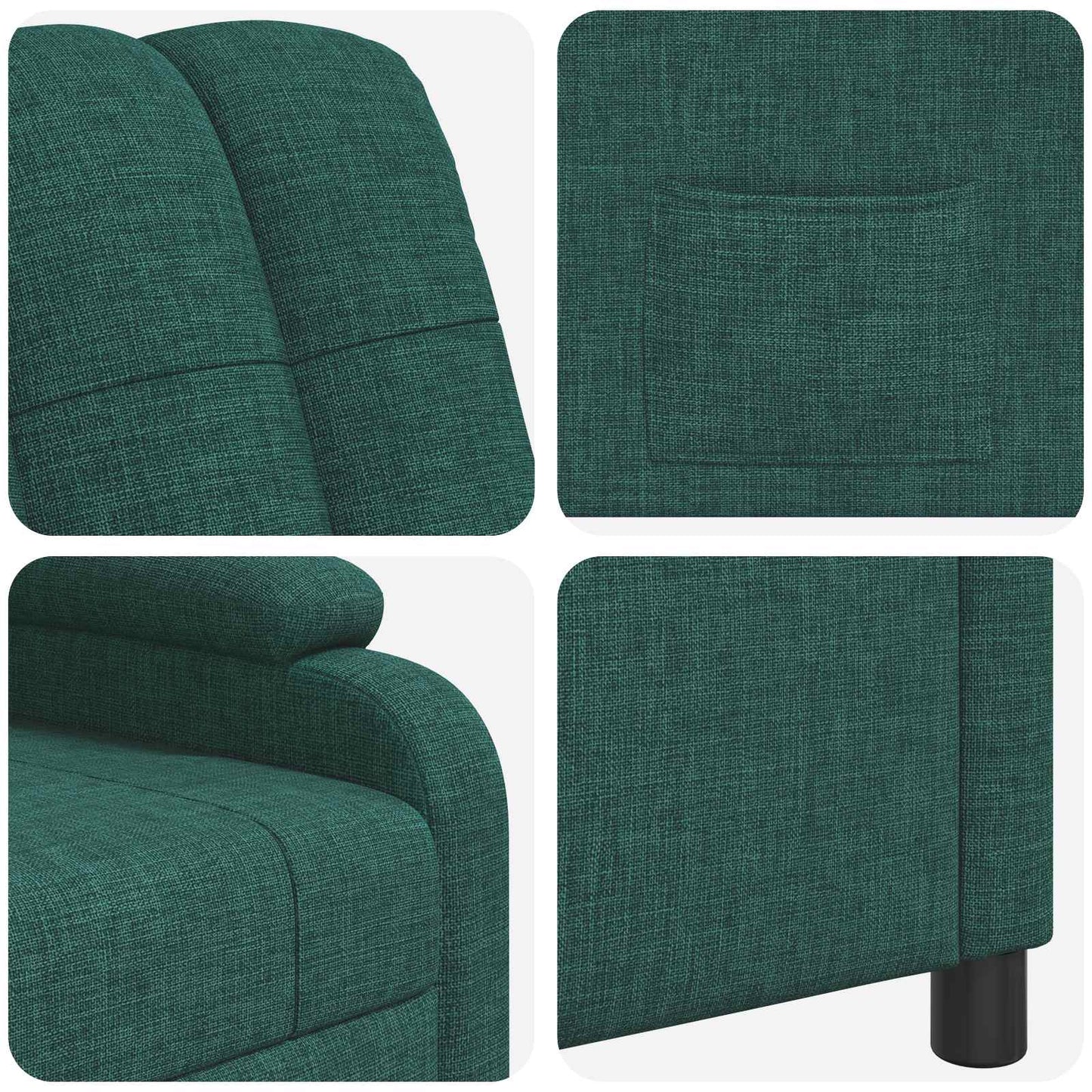 Recliner Mørkegrøn Stof
