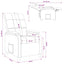 Recliner Cremefarvet Stof