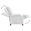 Recliner Hvid Stof