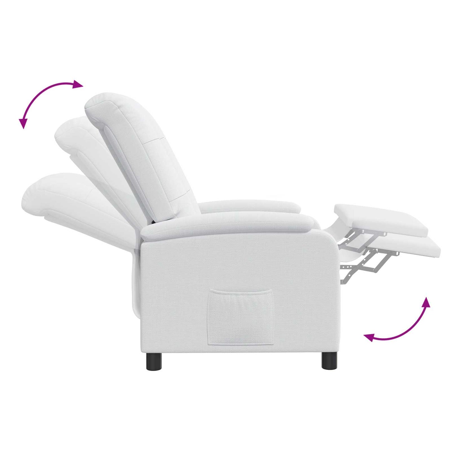Recliner Hvid Stof