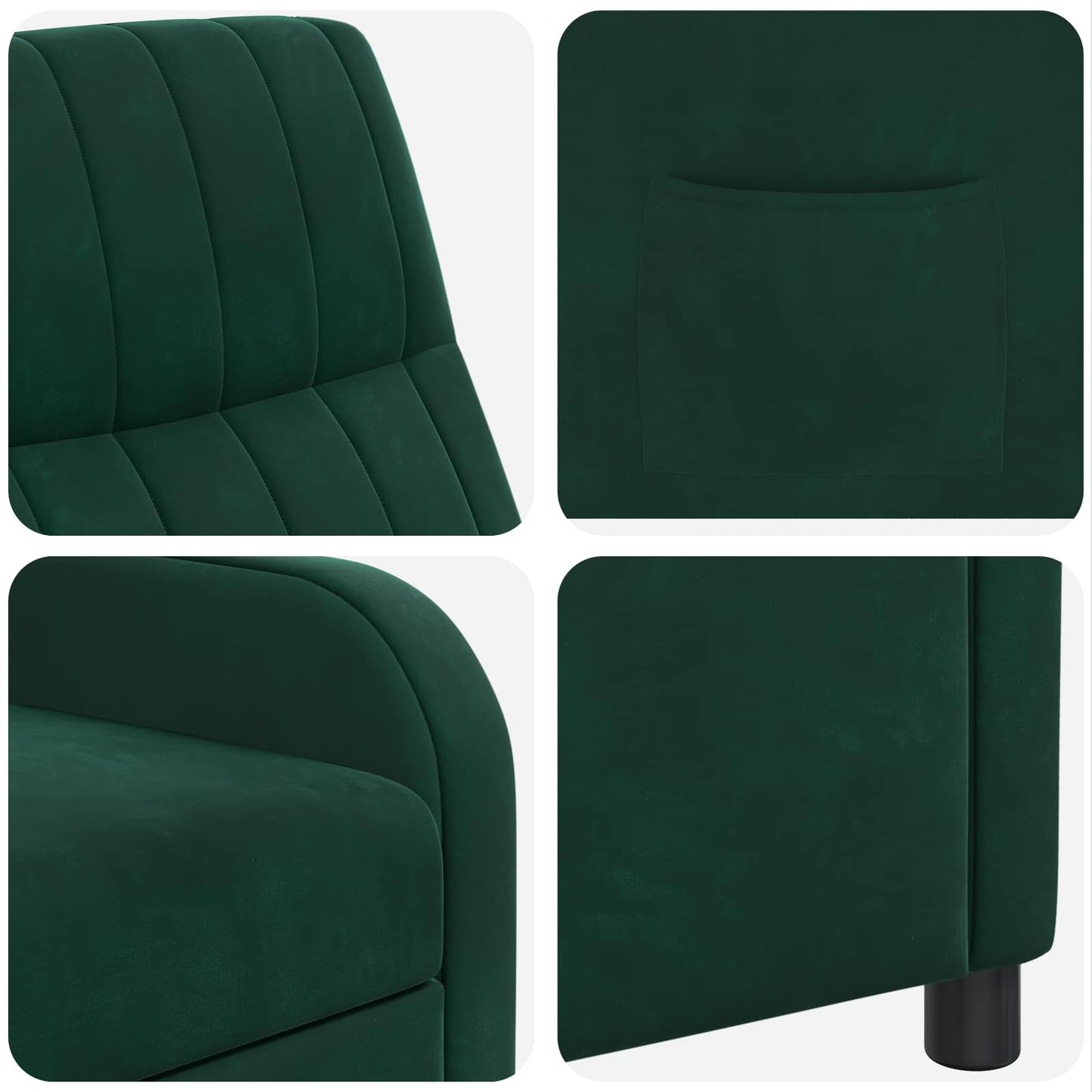 Recliner Mørkegrøn Velour (V)