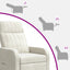 Recliner Cremefarvet Velour (V)