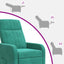 Recliner Turkis Velour (V)