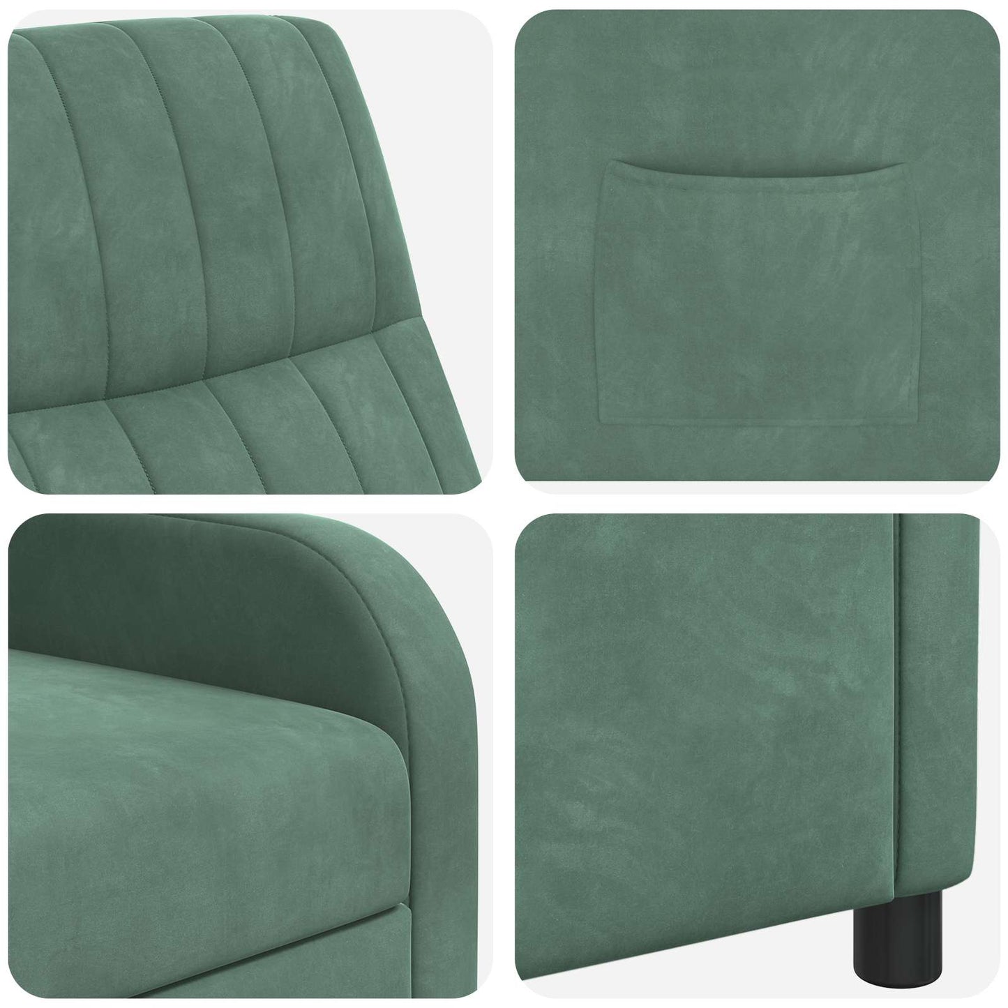 Recliner Havgrøn Velour (V)