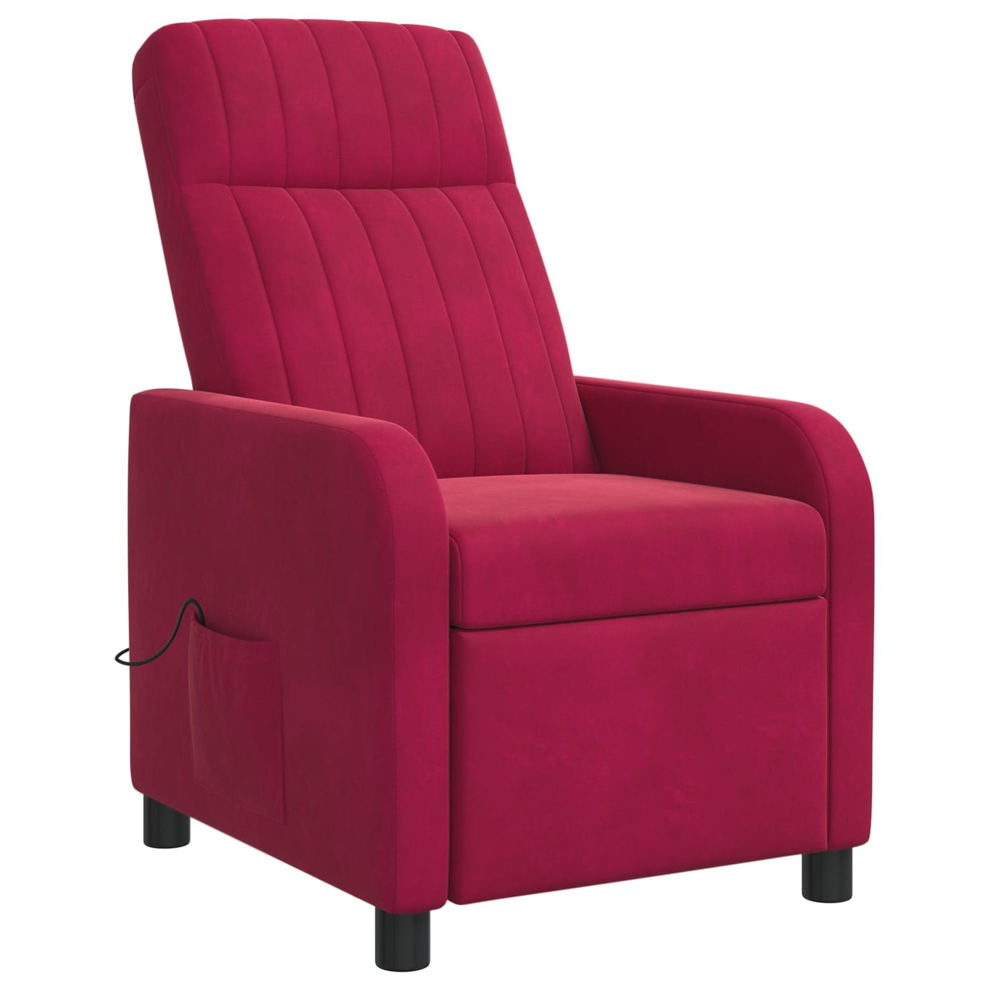 Massage Lænestol Vinrød Velour (V)