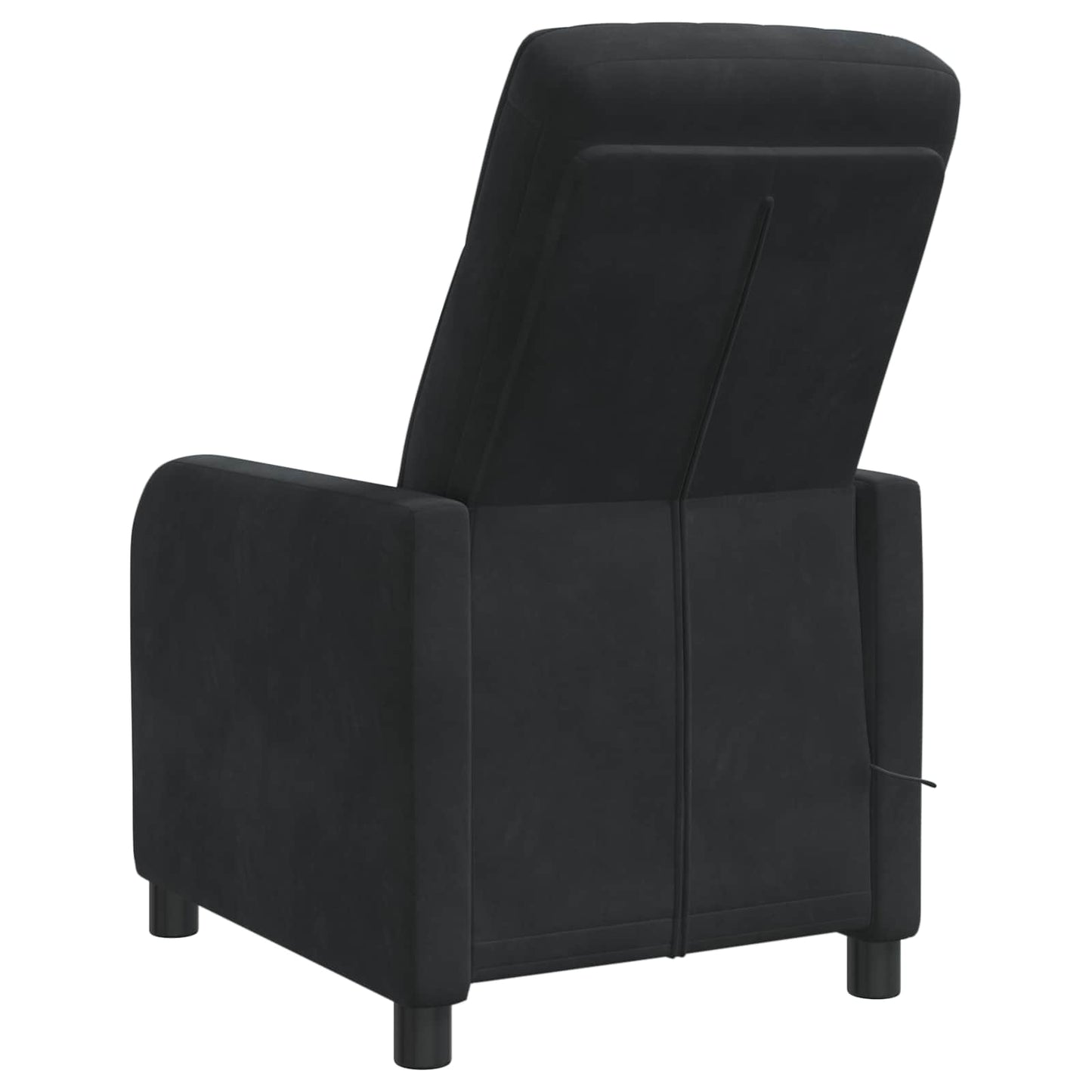 Massage Lænestol Sort Velour (V)