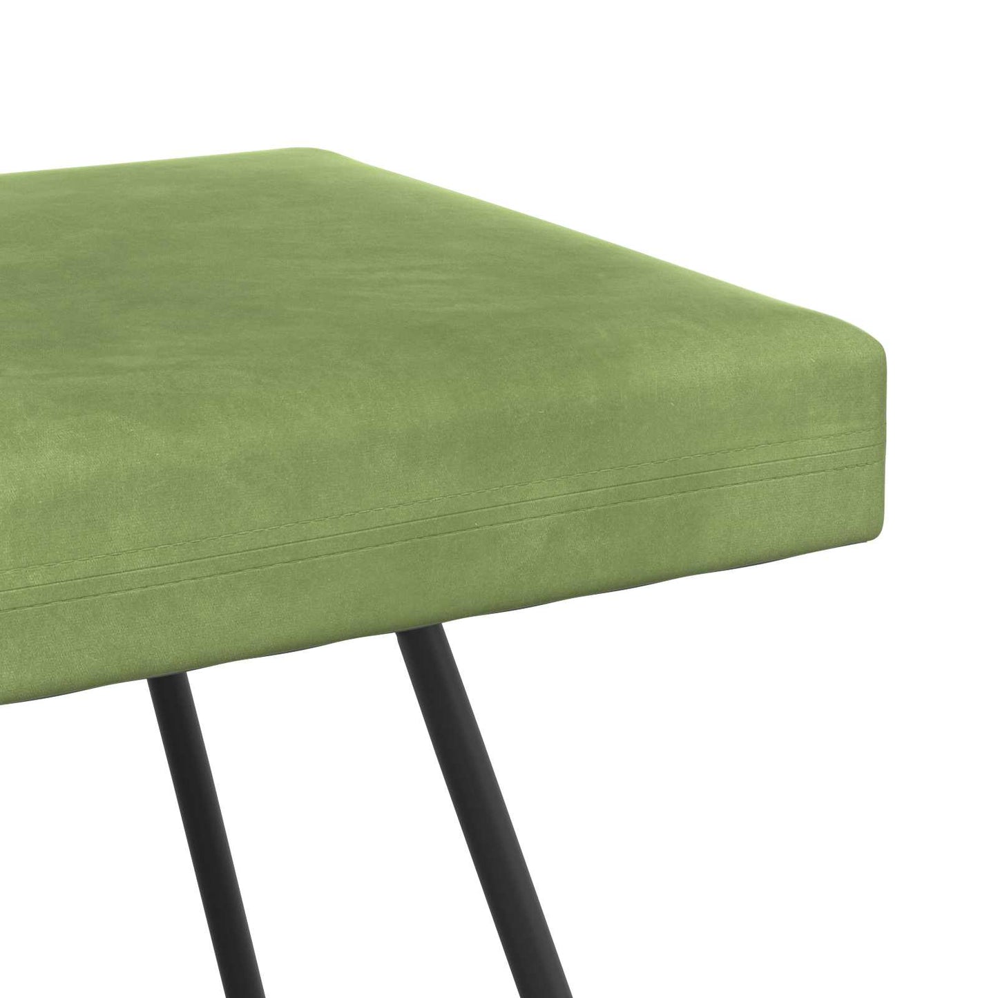 bænk Lys grøn 80 x 40 x 45 cm Fløjl