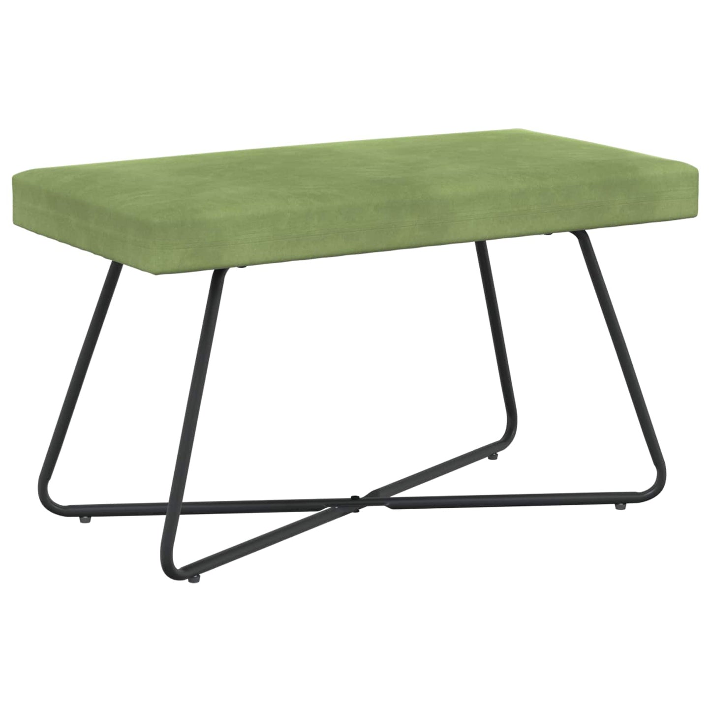 bænk Lys grøn 80 x 40 x 45 cm Fløjl