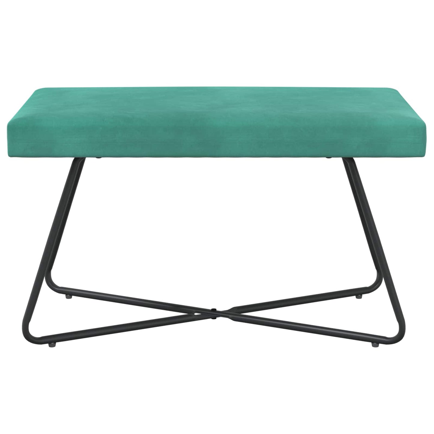 bænk Turkis 80 x 40 x 45 cm Fløjl