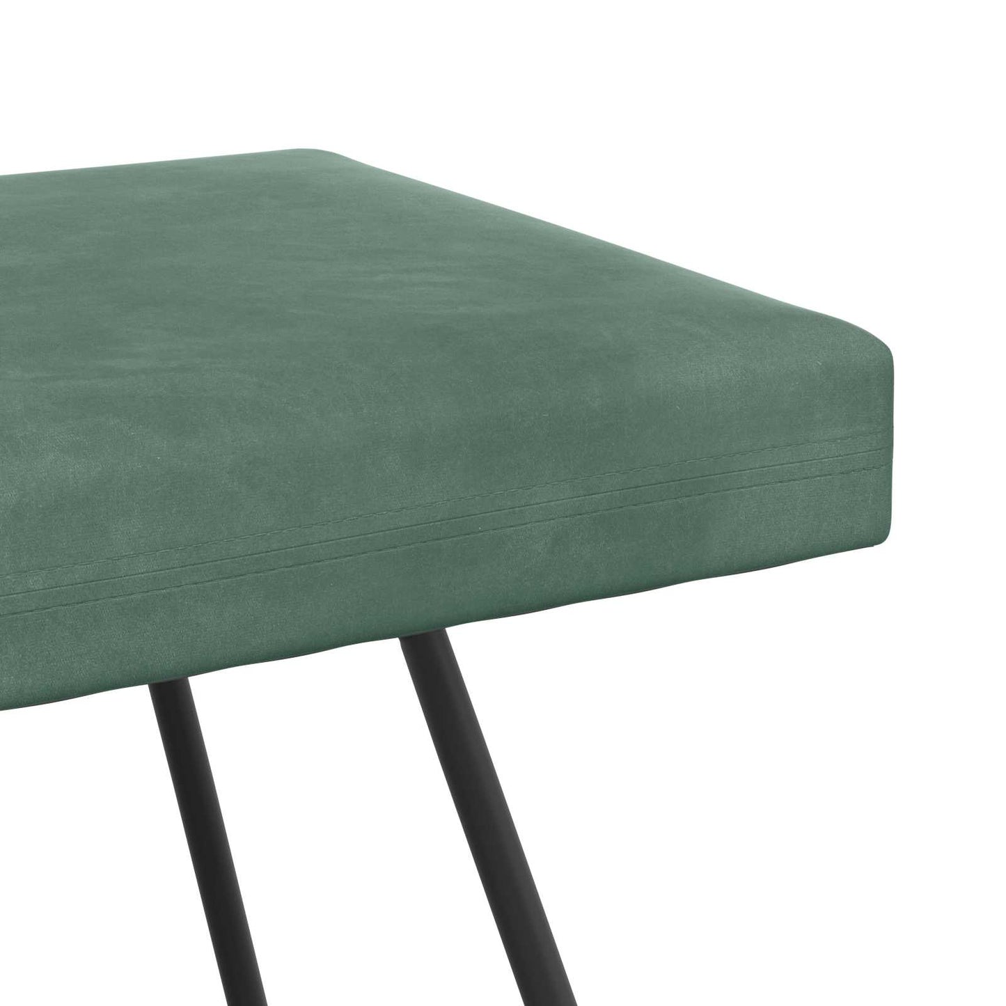 bænk Havgrøn 80 x 40 x 45 cm Fløjl