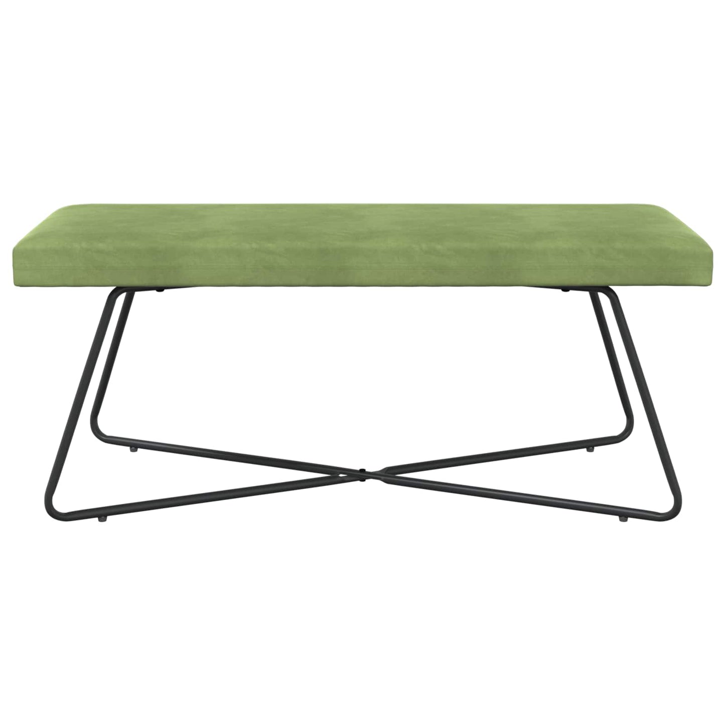 bænk Lys grøn 110 x 40 x 45 cm Fløjl